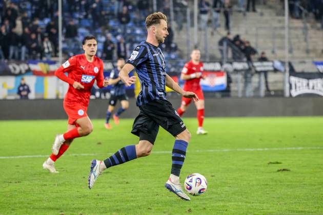 Lukas Klünter SV Waldhof Mannheim, 24 Soccer bfv Rothaus Pokal, Quarterfinal, SV Waldhof Mannheim vs FC Astoria Walldorf on 12 11 2025 in Mannheim Carl Benz Stadion , Germany Mannheim Carl Benz Stadion Germany Copyright: xFranzxReindelx