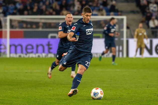 Andrej Kramaric TSG 1899 Hoffenheim xettx, Germany, Sinsheim, 29 11 2025, Football, Bundesliga TSG 1899 Hoffenheim vs FC Augsburg, Season 2025 2026, Matchday 12, PreZero Arena DFL DFB REGULATIONS PROHIBIT ANY USE OF PHOTOGRAPHS AS IMAGE SEQUENCES AND OR QUASI VIDEO