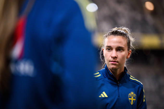 251201 Julia Zigiotti Olme of the Swedish women s national football team at a training session on December 1, 2025 in Stockholm Photo Jesper Zerman BILDBYRAN kod JZ JZ0652 fotboll football soccer fotball nations league uefa womens nations league träning practice training sverige sweden dam bbeng Copyright: JESPERxZERMAN BB251201JZ008