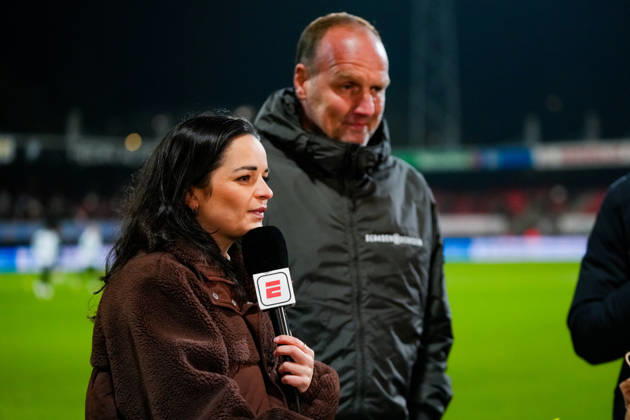 Eredivisie: Excelsior Rotterdam v FC Groningen Rotterdam - Fresia Cousino Arias of ESPN during the fifteenth competition round of the 2025 2026 Eredivisie season. The match is set between Excelsior Rotterdam and FC Groningen at Stadion Woudestein on 5 December 2025 in Rotterdam, The Netherlands. (VK Sportphoto Danny de Groot) Copyright: xDannyxdexGrootx