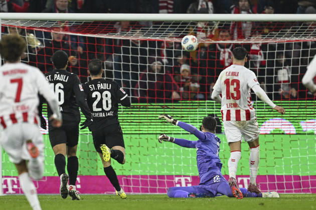 Said El Mala Koeln 13 scores the goal for 1 0 06 12 2025 Soccer 1 FC Koeln vs FC St Pauli, Rheinenergiestadion, Koeln, DFB DFL REGULATIONS PROHIBIT ANY USE OF PHOTOGRAPHS AS IMAGE SEQUENCES AND OR QUASI VIDEO Copyright: xpepphotox xHorstxMauelshagenx pep00321, pep_20251206_hm_228527