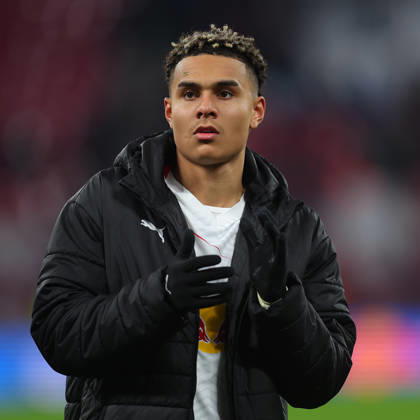 RB Leipzig Frankfurt Bundesliga Leipzig, 06 12 2025, Red Bull Arena, Football, Men, Season 2025 2026, 1 Bundesliga, Matchday 13, RB Leipzig Eintracht Frankfurt 6 0 2 0 , In the picture Antonio Nusa 7, RB Leipzig ,
