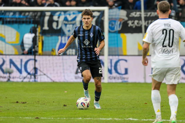 Diego Michel SV Waldhof Mannheim, 28 Soccer 3 League, Matchday 17, SV Waldhof Mannheim vs 1 FC Saarbrücken on 07 12 2025 at Mannheim Carl Benz Stadion , Germany Mannheim Carl Benz Stadion Germany Copyright: xFranzxReindelx