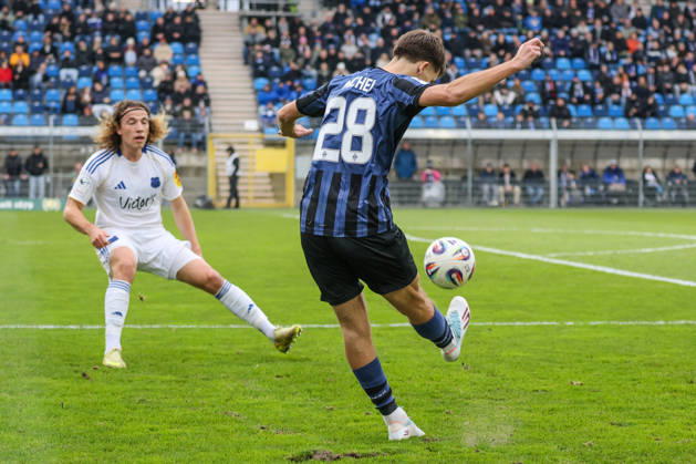 Diego Michel SV Waldhof Mannheim, 28 Soccer 3 League, Matchday 17, SV Waldhof Mannheim vs 1 FC Saarbrücken on 07 12 2025 at Mannheim Carl Benz Stadion , Germany Mannheim Carl Benz Stadion Germany Copyright: xFranzxReindelx