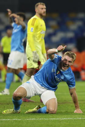 Napoli™s Rasmus Hojlund during the Serie A soccer match between Napoli and Juventus at the Diego Armando Maradona Stadium in Naples, southern italy - Saturday , December 07 , 2025. - Soccer .  Copyright: xAlessandroxGarofalo LaPressex