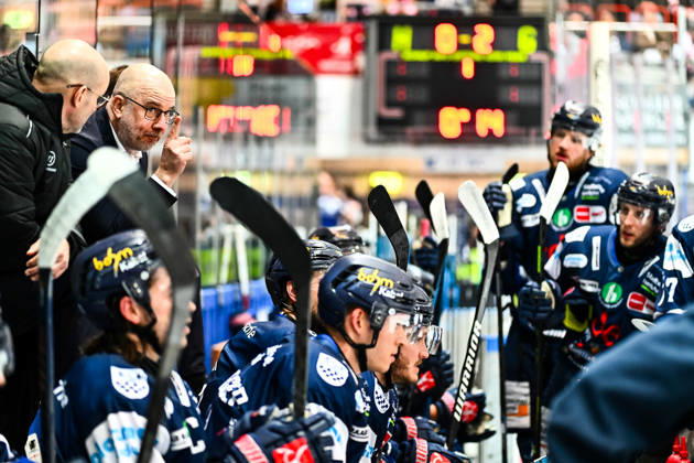 Stefan Nyman Head Coach, Headcoach, Iserlohn Roosters , GER, Iserlohn Roosters vs Dresdner Eislöwen, Ice Hockey, Penny DEL, Matchday 27, Season 2025 2026, 12 12 2025, GER, Iserlohn Roosters vs Dresdner Eislöwen, Ice Hockey, Penny DEL, Matchday 27, Season 2025 2026, 12 12 2025 Iserlohn Copyright: xJonasxBrockmann Eibner-Pressefotx EP_JBN