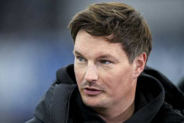Merlin Polzin Coach, Head Coach, HSV , Single Image, Single Photo, Action, Action, 13 12 2025, Sinsheim Germany , Football, Bundesliga, TSG 1899 Hoffenheim Hamburger SV, DFB DFL REGULATIONS PROHIBIT ANY USE OF PHOTOGRAPHS AS IMAGE SEQUENCES AND OR QUASI VIDEO xozx