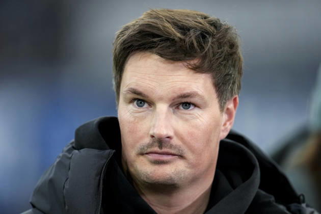 Merlin Polzin Coach, Head Coach, HSV , Single Image, Single Photo, Action, Action, Portrait, Portrait, 13 12 2025, Sinsheim Germany , Football, Bundesliga, TSG 1899 Hoffenheim Hamburger SV, DFB DFL REGULATIONS PROHIBIT ANY USE OF PHOTOGRAPHS AS IMAGE SEQUENCES AND OR QUASI VIDEO xozx
