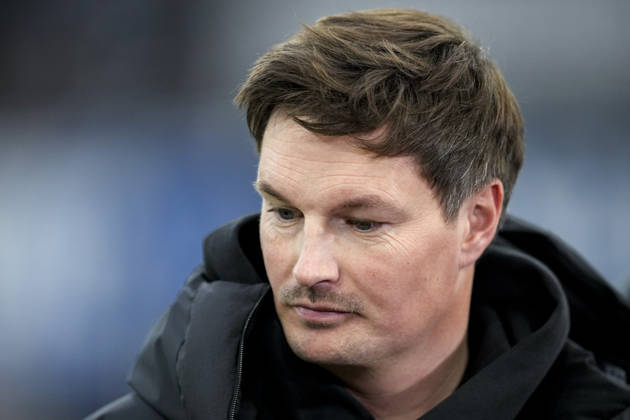 Merlin Polzin coach, head coach, HSV , single picture, single photo, action, action, looking disappointed, disappointment, frustration, disappointed, pessimistic, 13 12 2025, Sinsheim Germany , football, Bundesliga, TSG 1899 Hoffenheim Hamburger SV, DFB DFL REGULATIONS PROHIBIT ANY USE OF PHOTOGRAPHS AS IMAGE SEQUENCES AND OR QUASI VIDEO xozx