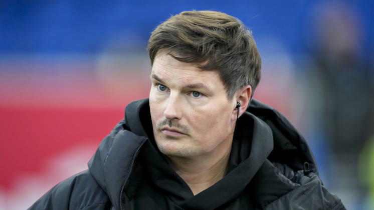 Merlin Polzin Coach, Head Coach, HSV , Single Image, Single Photo, Action, Action, 13 12 2025, Sinsheim Germany , Football, Bundesliga, TSG 1899 Hoffenheim Hamburger SV, DFB DFL REGULATIONS PROHIBIT ANY USE OF PHOTOGRAPHS AS IMAGE SEQUENCES AND OR QUASI VIDEO xozx
