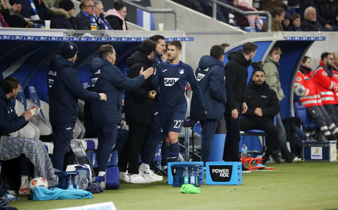 13 12 25 TSG 1899 Hoffenheim Hamburger SV Germany, Sinsheim, 13 12 2025, Football, Bundesliga, Season 2025 2026, TSG 1899 Hoffenheim Hamburger SV Andrej Kramaric TSG 1899 Hoffenheim