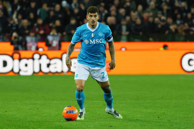 Napoli™s Giovanni Di Lorenzo during the Serie A soccer match between Udinese and Napoli at the Bluenergy Stadium in Udine, north east Italy - Sunday, December 14,2025 - soccer Copyright: xAndreaxBressanutti LaPressex