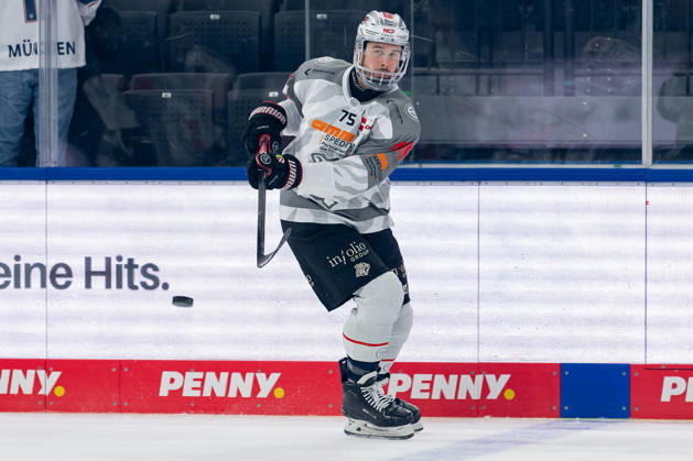 Samuel Dove McFalls Nuernberg Ice Tigers, 75 Portrait Portraet GER, EHC Red Bull Muenchen vs Nuernberg Ice Tigers, Ice Hockey, DEL, 28 Matchday, Season 2025 2026, 14 12 2025 GER, EHC Red Bull Muenchen vs Nuernberg Ice Tigers, Ice Hockey, DEL, 28 Matchday, Season 2025 2026, 14 12 2025 Muenchen Copyright: xEibner-Pressefoto FranzxFeinerx EP_HFR