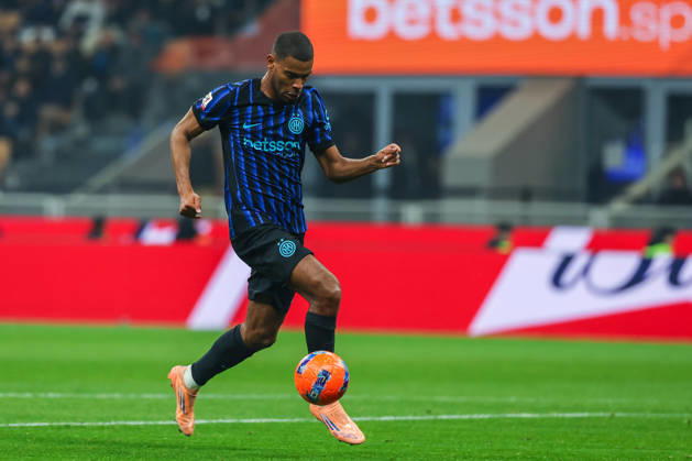 Andy Diouf of FC Internazionale seen in action during Coppa Italia 2025 26 football match between FC Internazionale and Venezia FC at San Siro Stadium in Milan Italy on 04 December 2025. Milan Stadio Giuseppe Meazza Milan Italy Copyright: xEPhotopressx SP24-1302-026