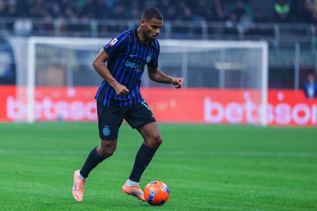 Andy Diouf of FC Internazionale seen in action during Coppa Italia 2025 26 football match between FC Internazionale and Venezia FC at San Siro Stadium in Milan Italy on 04 December 2025. Milan Stadio Giuseppe Meazza Milan Italy Copyright: xEPhotopressx SP24-1302-027