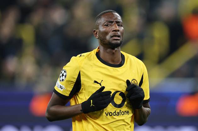 DORTMUND - Serhou Guirassy of Borussia Dortmund during the Champions League match between Borussia Dortmund and FK Bodo Glimt at Signal Iduna Park on December 10, 2025, in Dortmund, Germany. ANP Hollandse Hoogte Bart Stoutjesdijk UEFA Champions League 2025 26 xVIxANPxSportx xBartxStoutjesdijkxIVx 545831421 originalFilename: 545831421