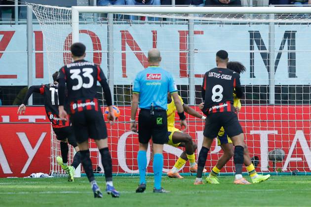 Christian Pulisic of AC Milan scores the goal for 1-0 in the 46th minute during the match of 17th day of the Serie A Championship between AC Milan - Hellas Verona FC at the San Siro Stadium on 28 December 2025 in Milano, MI. during AC Milan vs Hellas Verona FC, Italian soccer Serie A match in Milan, Italy, December 28 2025  Copyright: xEmanuelexPennacchio IPAxSportx xipa-agency.netx xx IPA_69515508 IPA_Agency_IPA69515508
