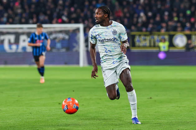 Marcus Thuram of FC Internazionale seen in action during Serie A 2025 26 football match between Atalanta BC and FC Internazionale at New Balance Arena in Bergamo Italy on 28 December 2025. Bergamo Gewiss Stadium Bergamo Italy Copyright: xEPhotopressx SP24-1323-048