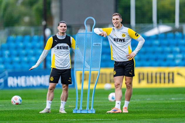 Marcel Sabitzer Borussia Dortmund, 20 Nico Schlotterbeck Borussia Dortmund, 4 Winter training camp Borussia Dortmund in Marbella, Spain, day 1 on 02 01 2026 Copyright: xBahhoxKarax