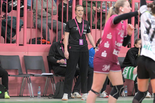 Miriam Hirsch TusSies Metzingen, Coach TusSies Metzingen vs BVB Borussia Dortmund Handball, Handball, Alsco HBF, 12 League Matchday, Season 2025 2026, 07 01 2026 TusSies Metzingen vs BVB Borussia Dortmund Handball, Handball, Alsco HBF, 12 League Matchday, Season 2025 2026, 07 01 2026 Tuebingen Copyright: xEibner-Pressefoto TobiasxBaurx EP_TBR