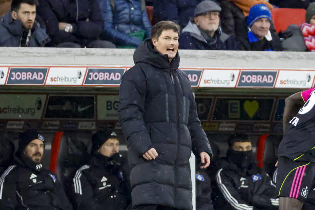 Merlin Polzin Hamburger SV, Coach , Germany, Soccer, 1 Bundesliga, Matchday 16, 2025 2026, SC Freiburg vs Hamburger SV, 10 01 2026, Freiburg im Breisgau Europa Park Stadium Germany Copyright: xGrantxHubbsx