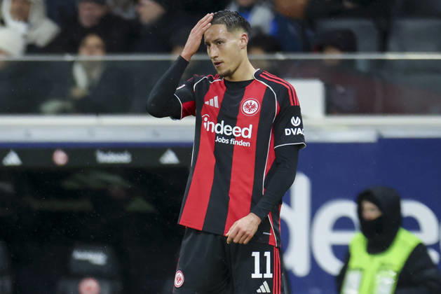 Younes Ebnoutalib Eintracht Frankfurt looks dejected, Bundesliga, Eintracht Frankfurt v Borussia Dortmund, Deutsche Bank Park on 09 January 2026 in Frankfurt am Main, Germany Photo by Marco Steinbrenner DeFodi Images Younes Ebnoutalib Eintracht Frankfurt looks dejected, Bundesliga, Eintracht Frankfurt v Borussia Dortmund, Deutsche Bank Park, January 9, 2026 in Frankfurt am Main, Germany Photo by Marco Steinbrenner DeFodi Images DFL regulations prohibit any use of photographs as image sequences and or quasi video