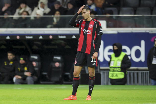 Younes Ebnoutalib Eintracht Frankfurt looks dejected, Bundesliga, Eintracht Frankfurt v Borussia Dortmund, Deutsche Bank Park on 09 January 2026 in Frankfurt am Main, Germany Photo by Marco Steinbrenner DeFodi Images Younes Ebnoutalib Eintracht Frankfurt looks dejected, Bundesliga, Eintracht Frankfurt v Borussia Dortmund, Deutsche Bank Park, January 9, 2026 in Frankfurt am Main, Germany Photo by Marco Steinbrenner DeFodi Images DFL regulations prohibit any use of photographs as image sequences and or quasi video