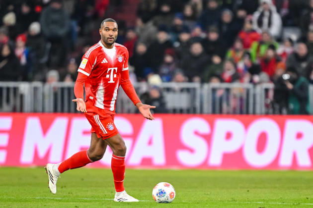 Jonathan Tah FC Bayern München in action, am Ball, Einzelaktion waehrend des spiels der Bundesliga zwischen FC Bayern München und VfL Wolfsburg, Allianz Arena am 11 January 2026 in München, Germany Photo by Harry Langer DeFodi Images Jonathan Tah FC Bayern München controls the Ball during the Bundesliga match between FC Bayern München and VfL Wolfsburg at Allianz Arena on January 11, 2026 in München, Germany Photo by Harry Langer DeFodi Images DFL regulations prohibit any use of photographs as image sequences and or quasi video Photo by Harry Langer DeFodi Images DFL regulations prohibit any use of photographs as image sequences and or quasi video