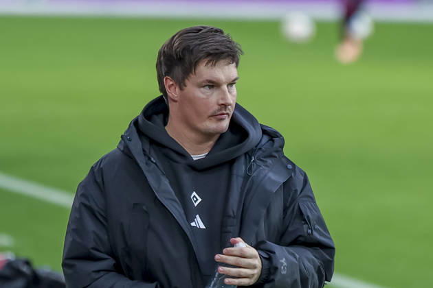 Merlin Polzin Hamburger SV, Coach , Germany, Soccer, 1 Bundesliga, Matchday 16, 2025 2026, SC Freiburg vs Hamburger SV, 10 01 2026, Freiburg im Breisgau Europa Park Stadium Germany Copyright: xGrantxHubbsx