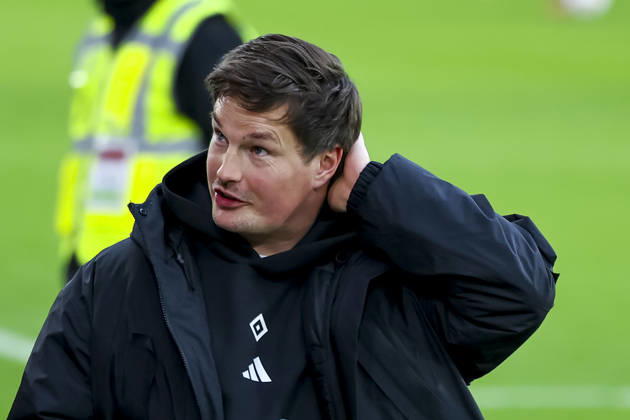Merlin Polzin Hamburger SV, Coach , Germany, Soccer, 1 Bundesliga, Matchday 16, 2025 2026, SC Freiburg vs Hamburger SV, 10 01 2026, Freiburg im Breisgau Europa Park Stadium Germany Copyright: xGrantxHubbsx
