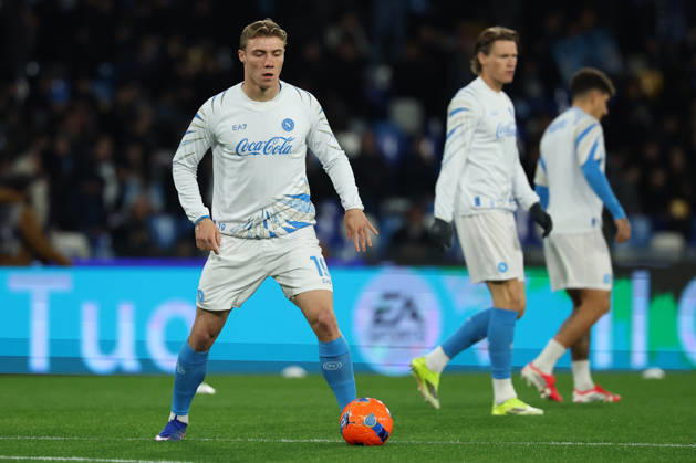 Napoli™s Rasmus Hojlund during the Serie A soccer match between Napoli and Parma at the Diego Armando Maradona Stadium in Naples, southern italy - Wednesday , January 14 , 2026. - Soccer .  Copyright: xAlessandroxGarofalo LaPressex