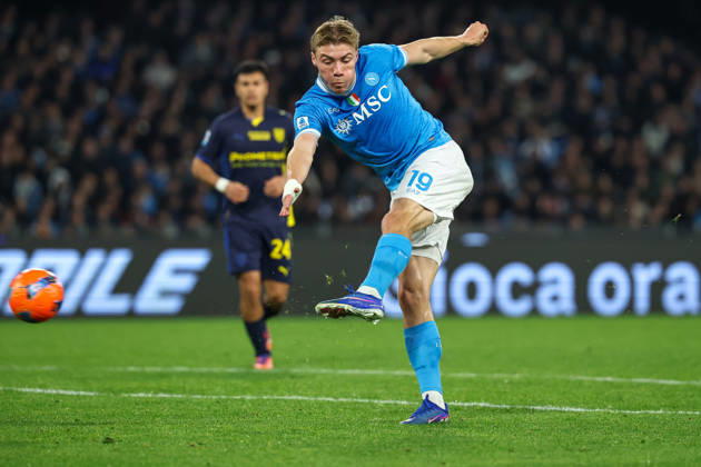 Napoli™s Rasmus Hojlund during the Serie A soccer match between Napoli and Parma at the Diego Armando Maradona Stadium in Naples, southern italy - Wednesday , January 14 , 2026. - Soccer .  Copyright: xAlessandroxGarofalo LaPressex