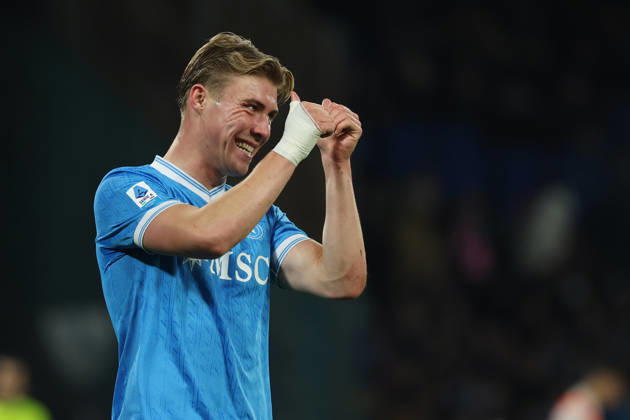 Napoli™s Rasmus Hojlund during the Serie A soccer match between Napoli and Parma at the Diego Armando Maradona Stadium in Naples, southern italy - Wednesday , January 14 , 2026. - Soccer .  Copyright: xAlessandroxGarofalo LaPressex