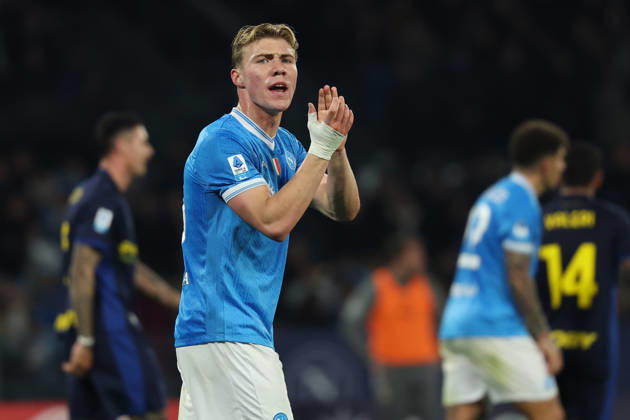 Napoli™s Rasmus Hojlund during the Serie A soccer match between Napoli and Parma at the Diego Armando Maradona Stadium in Naples, southern italy - Wednesday , January 14 , 2026. - Soccer .  Copyright: xAlessandroxGarofalo LaPressex