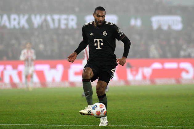 Jonathan Tah FC Bayern Muenchen in action, on the ball, single action during the Bundesliga match between 1 FC Köln and FC Bayern München, RheinEnergieSTADION on January 14, 2026 in Cologne, Germany Photo by Ralf Treese DeFodi Images Jonathan Tah FC Bayern Muenchen controls the ball during the Bundesliga match between 1 FC Köln and FC Bayern München at RheinEnergieSTADION on January 14, 2026 in Köln, Germany Photo by Ralf Treese DeFodi Images DFL regulations prohibit any use of photographs as image sequences and or quasi video Photo by Ralf Treese DeFodi Images