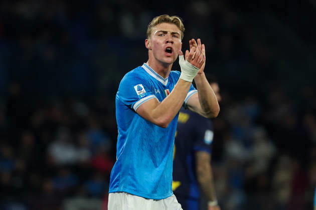 Napoli™s Rasmus Hojlund during the Serie A soccer match between Napoli and Parma at the Diego Armando Maradona Stadium in Naples, southern italy - Wednesday , January 14 , 2026. - Soccer .  Copyright: xAlessandroxGarofalo LaPressex