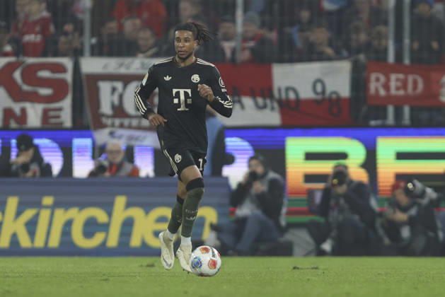 Michael Olise FC Bayern München in action, on the ball, single action during the Bundesliga match between 1 FC Köln and FC Bayern München, RheinEnergieSTADION on January 14, 2026 in Cologne, Germany Photo by Oliver Kaelke DeFodi Images Michael Olise FC Bayern München controls the ball during the Bundesliga match between 1 FC Köln and FC Bayern München at RheinEnergieSTADION on January 14, 2026 in Köln, Germany Photo by Oliver Kaelke DeFodi Images DFL regulations prohibit any use of photographs as image sequences and or quasi video Photo by Oliver Kaelke DeFodi Images