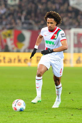Han Noah Massengo 4, FC Augsburg at the match between FC Augsburg v SC Freiburg, Football, Men, Bundesliga, 2025 2026, Matchday 18 on 18 01 2026 in Augsburg, WWK Arena DFL and DFB regulations prohibit any use of photographs as image sequences and or quasi video Bayern Germany
