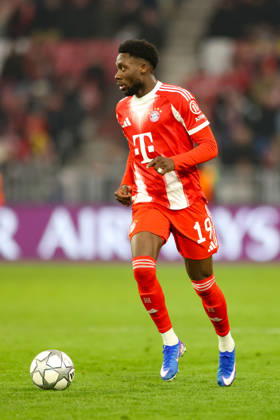 Alphonso Davies FC Bayern Muenchen, 19 with ball, GER, FC Bayern Muenchen vs Royale Union Saint Gilloise, Football, UEFA Champions League, League Phase, Matchday 7, 2025 2026 season, 21 01 2026, GER, FC Bayern Muenchen vs Royale Union Saint Gilloise, Football, UEFA Champions League, League Phase, Matchday 7, 2025 2026 season, 21 01 2026 Muenchen Copyright: xEibner-Pressefoto JennixMaulx EP_JML