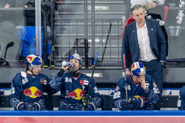 Max Kaltenhauser Co Coach, EHC Red Bull Muenchen GER, EHC Red Bull Muenchen vs Fischtown Pinguins Bremerhaven, Ice Hockey, DEL, 42 Matchday, Season 2025 2026, 23 01 2026 GER, EHC Red Bull Muenchen vs Fischtown Pinguins Bremerhaven, Ice Hockey, DEL, 42 Matchday, Season 2025 2026, 23 01 2026 Muenchen Copyright: xEibner-Pressefoto HeikexFeinerx EP_HFR