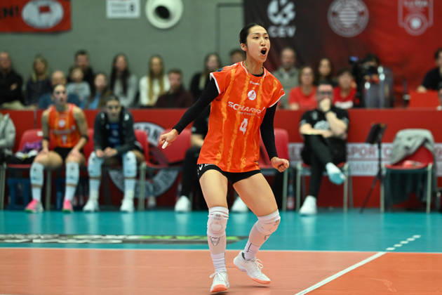 Yurika Bamba Allianz MTV Stuttgart, 4 Dresdner SC vs Allianz MTV Stuttgart , 1 Volleyball Bundesliga Women, Season 2025 2026, 24 01 2026 Dresdner SC vs Allianz MTV Stuttgart, 1 Volleyball Bundesliga Women, Season 2025 2026, 24 01 2026 Dresden Copyright: xEibner-Pressefoto xHoepnerx EP_PHR
