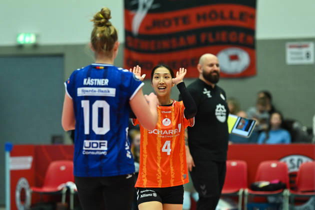 Yurika Bamba Allianz MTV Stuttgart, 4 Dresdner SC vs Allianz MTV Stuttgart , 1 Volleyball Bundesliga Women, Season 2025 2026, 24 01 2026 Dresdner SC vs Allianz MTV Stuttgart, 1 Volleyball Bundesliga Women, Season 2025 2026, 24 01 2026 Dresden Copyright: xEibner-Pressefoto xHoepnerx EP_PHR