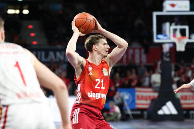 Justuz Hollatz FC Bayern Basketball, 21 , GER, FC Bayern Basketball vs Fitness First Wuerzburg Baskets, Basketball, easycredit Basketball Bundesliga, 17 Matchday, Season 2025 2026, 25 01 2026, GER, FC Bayern Basketball vs Fitness First Wuerzburg Baskets, Basketball, easycredit Basketball Bundesliga, 17 Matchday, Season 2025 2026, 25 01 2026 Munich Copyright: xEibner-Pressefoto JennixMaulx EP_JML