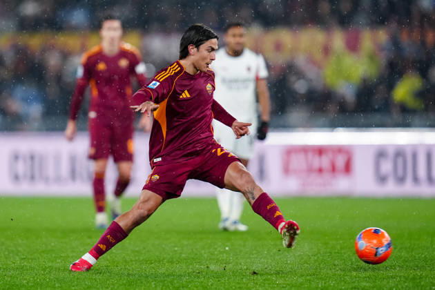 Paulo Dybala of AS Roma in action during the Serie A match between AS Roma and AC Milan at Stadio Olimpico Rome Italy on 25 January 2026. Rome Stadio Olimpico Rome Italy Copyright: xPhotoxGoalxPixx SP24-1351-086