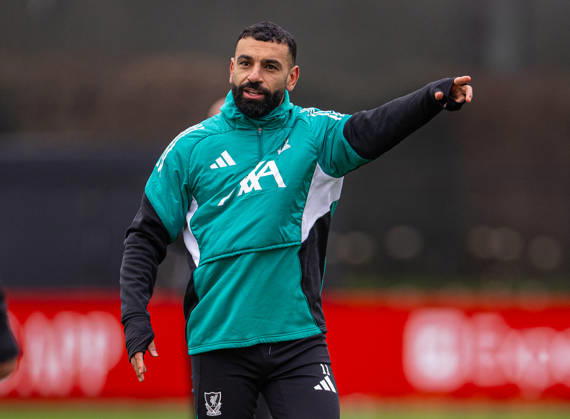 Football - UEFA Champions League - Liverpool FC v QarabaÄü FK - MD-1 LIVERPOOL, ENGLAND - Tuesday, January 27, 2026: Liverpool s Mohamed Salah during a training session at the AXA Training Centre ahead of the UEFA Champions League match between Liverpool FC and QarabaÄü FK. (Photo by David Rawcliffe Propaganda) LIVERPOOL AXA Training Centre MERSEYSIDE ENGLAND Copyright: xDavidxRawcliffex P2026-01-27-Liverpool_ Qarabag_MD-1-6