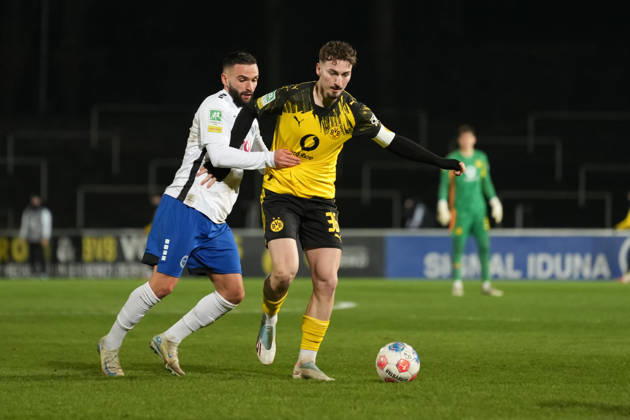Friday, 30 01 2026 Season 2025 2026 20 Matchday Regionalliga West at Stadion Rote Erde, Dortmund, Germany BV Borussia Dortmund U23 Sportfreunde Lotte Tony Reitz BVB