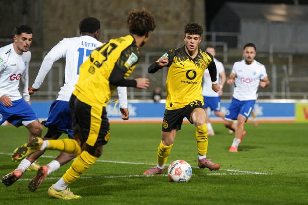 Friday, 30 01 2026 Season 2025 2026 20 Matchday Regionalliga West at Stadion Rote Erde, Dortmund, Germany BV Borussia Dortmund U23 Sportfreunde Lotte Samuele Inacio BVB