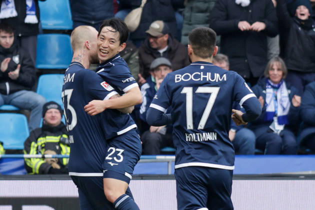 31 01 2026, xgrfx, Soccer 2 Bundesliga, VfL Bochum FC Schalke 04 v l Tor, Philipp Hofmann VfL Bochum DFL DFB REGULATIONS PROHIBIT ANY USE OF PHOTOGRAPHS as IMAGE SEQUENCES and or QUASI VIDEO Bochum