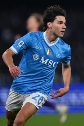 Dc Napoli 31 01 2026 - campionato di calcio serie A Napoli-Fiorentina foto Domenico Cippitelli Image nella foto: esultanza gol Antonio Vergara