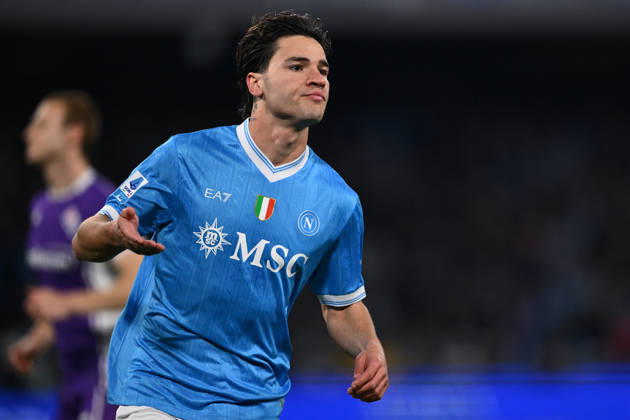 Dc Napoli 31 01 2026 - campionato di calcio serie A Napoli-Fiorentina foto Domenico Cippitelli Image nella foto: esultanza gol Antonio Vergara